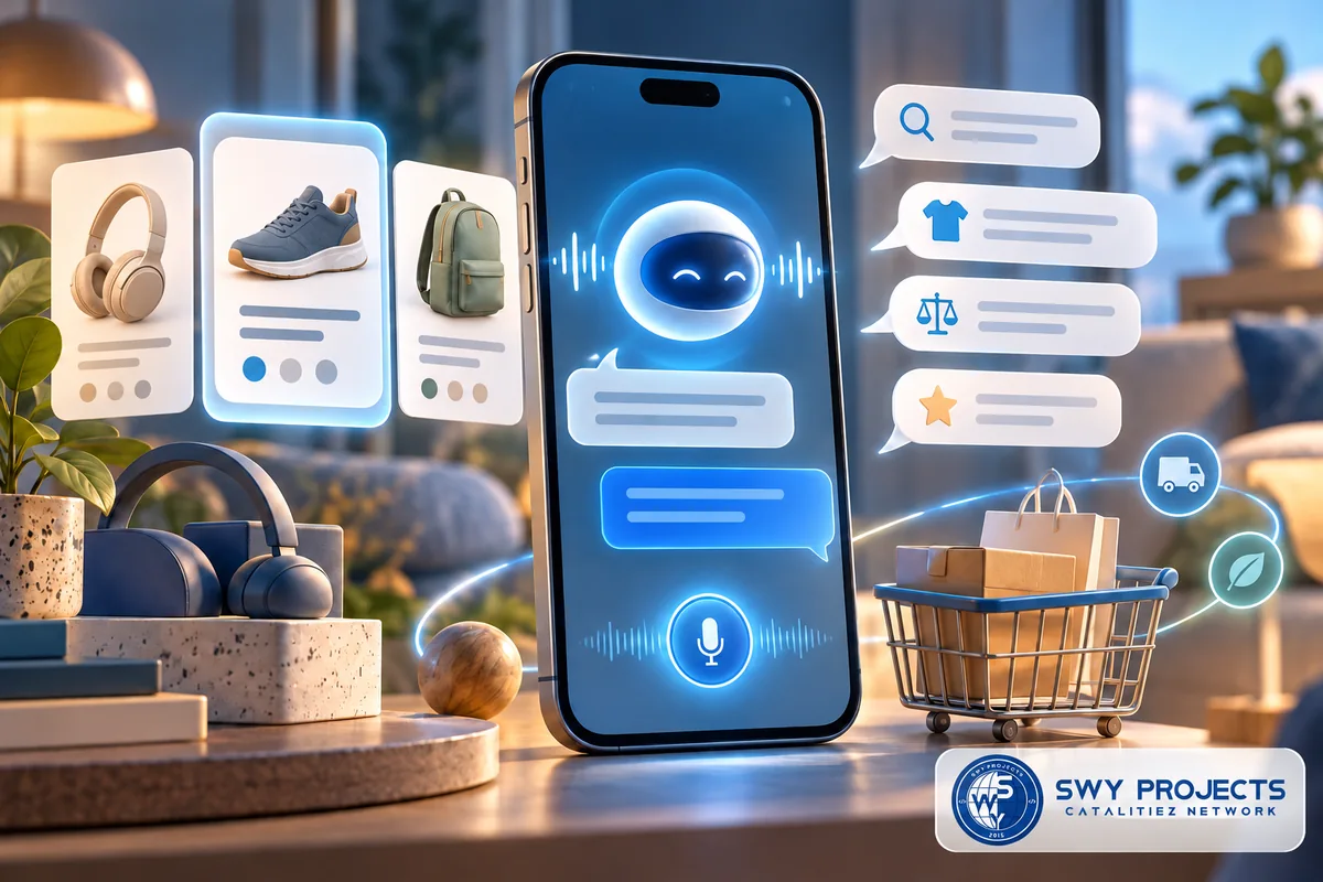 Ilustrasi AI: Amazon Masukkan Alexa ke Search Bar: Sinyal Baru E-Commerce Berbasis AI