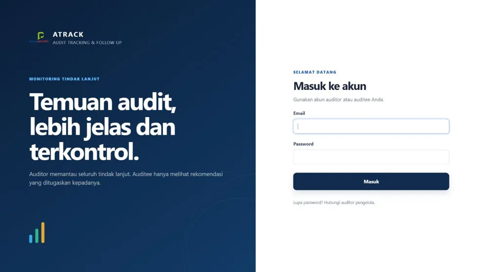 Pratinjau website: EPN ATRACK